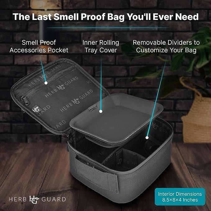 Premium Locking Smell Proof Case (Holds 3 Ounces) – Herb Guard