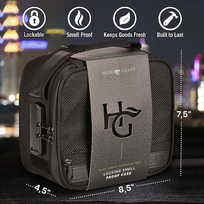 Premium Locking Smell Proof Case (Holds 3 Ounces) – Herb Guard