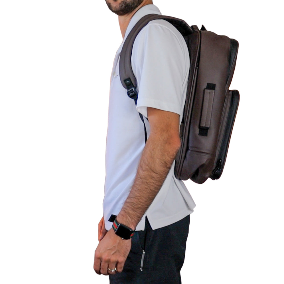 XXL Leather Backpack with Combo Lock (Holds Over 7 Ounces  display picture 2