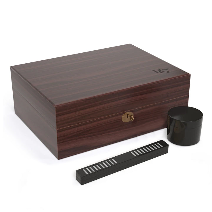 Locking Wood Box Humidor by Herb Guard
